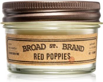 KOBO Broad St. Brand Red Poppies vela perfumada I. (Apothecary) 113 g. Broad St. Brand Red Poppies