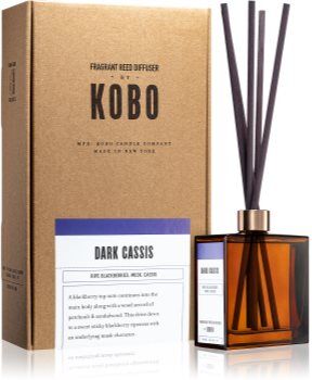 KOBO Woodblock Dark Cassis aroma difusor com recarga 266 ml. Woodblock Dark Cassis