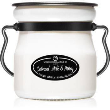 Milkhouse Candle Co. Creamery Oatmeal, Milk & Honey vela perfumada Cream Jar 142 g. Creamery Oatmeal, Milk & Honey