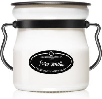 Milkhouse Candle Co. Creamery Pure Vanilla vela perfumada Cream Jar 142 g. Creamery Pure Vanilla