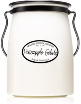 Milkhouse Candle Co. Creamery Pineapple Gelato vela perfumada Butter Jar 624 g. Creamery Pineapple Gelato