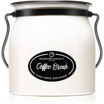 Milkhouse Candle Co. Creamery Coffee Break vela perfumada Butter Jar 454 g. Creamery Coffee Break
