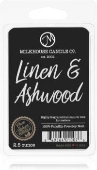 Milkhouse Candle Co. Creamery Linen & Ashwood cera derretida aromatizante 70 g. Creamery Linen & Ashwood