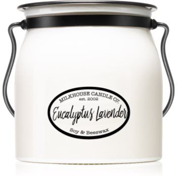 Milkhouse Candle Co. Creamery Eucalyptus Lavender vela perfumada Butter Jar 454 g. Creamery Eucalyptus Lavender