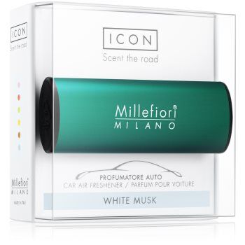 Millefiori Icon White Musk ambientador auto Classic . Icon White Musk