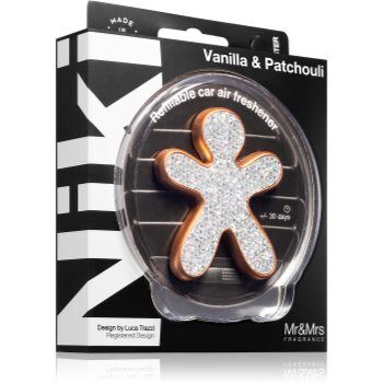 Mr & Mrs Fragrance Niki Fashion Vanilla & Patchouli ambientador auto recarregável 1 un.. Niki Fashion Vanilla & Patchouli