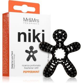 Mr & Mrs Fragrance Niki Peppermint ambientador auto recarga de substituição . Niki Peppermint