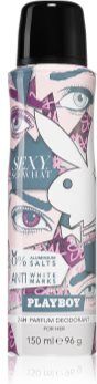 Playboy Sexy So What desodorizante em spray para mulheres 150 ml. Sexy So What