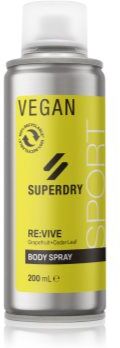 Superdry RE:vive spray corporal para homens 200 ml. RE:vive