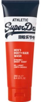 Superdry Athletic gel de banho para corpo e cabelo para homens 250 ml. Athletic