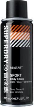 Superdry RE:start spray corporal para homens 200 ml. RE:start