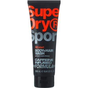Superdry RE:start gel de banho para corpo e cabelo para homens 250 ml. RE:start