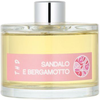THD Platinum Collection Sandalo E Bergamotto aroma difusor com recarga 100 ml. Platinum Collection Sandalo E Bergamotto