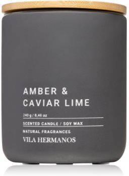 Vila Hermanos Concrete Amber & Caviar Lime vela perfumada 240 g. Concrete Amber & Caviar Lime