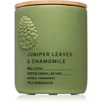 Vila Hermanos Juniper Leaves & Chamomille vela perfumada 500 g. Juniper Leaves & Chamomille