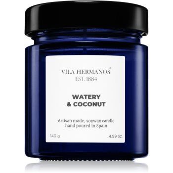 Vila Hermanos Apothecary Cobalt Blue Watery & Coconut vela perfumada 140 g. Apothecary Cobalt Blue Watery & Coconut
