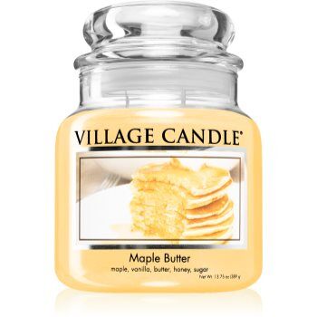 Village Candle Maple Butter vela perfumada (Glass Lid) 389 g. Maple Butter
