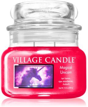 Village Candle Magical Unicorn vela perfumada (Glass Lid) 262 g. Magical Unicorn