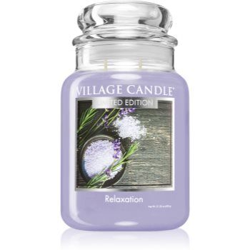 Village Candle Relaxation vela perfumada (Glass Lid) 602 g. Relaxation