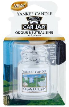 Yankee Candle Clean Cotton ambientador auto suspenso . Clean Cotton