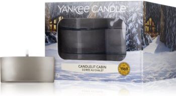 Yankee Candle Candlelit Cabin vela do chá 12x9,8 g. Candlelit Cabin