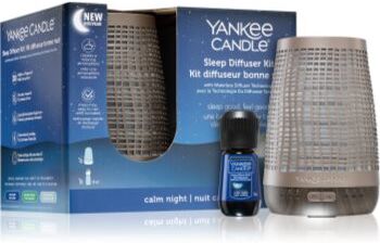 Yankee Candle Sleep Diffuser Kit Bronze difusor elétrico + recarga . Sleep Diffuser Kit Bronze