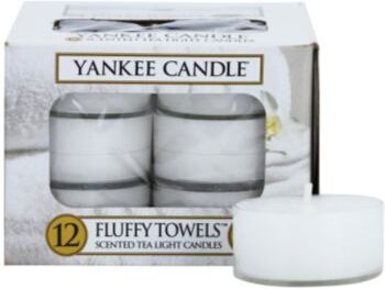 Yankee Candle Fluffy Towels vela do chá 12 x 9.8 g. Fluffy Towels