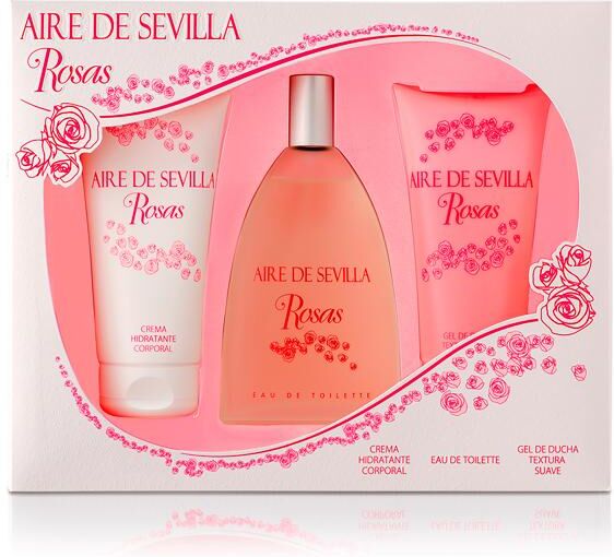 Aire Sevilla Conjunto De Perfume Mulher Agua Rosas Aire Sevilla (3 Pcs)