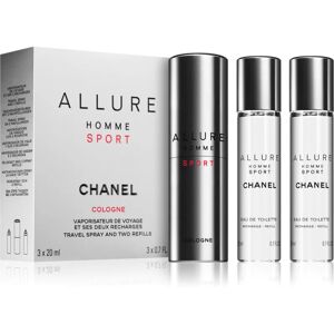 Chanel Allure Homme Sport Cologne EDC (1x refillable + 2 x refill) M 2x20 ml