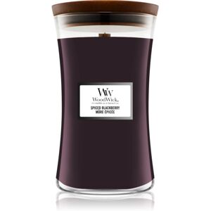 Woodwick Spiced Blackberry scented candle with wooden wick 609,5 g