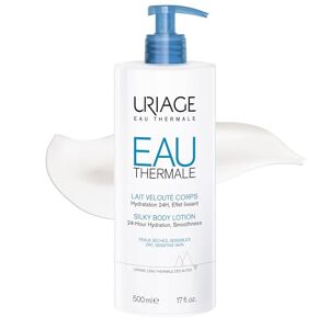 Uriage Eau Thermale Silky Moisturizing Body Lotion 500ml - With Shea Butter & Hyaluronid Acid - Intense 24h Hydration - Light Non - Greasy Texture & Lovely Floral Scent - Paraben-free