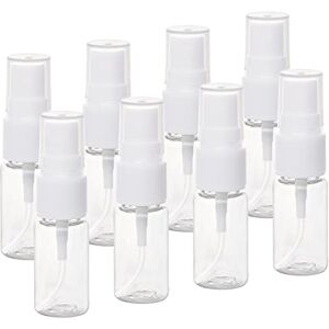 Prmape 8 Pieces Spray Bottles 10ml Mini Spray Atomizer Empty Bottles Clear Fine Mist Spray Bottles Perfume Atomiser for Cosmetic, Perfume, Cleaning Liquid, Essential Oil