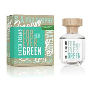 United Colors of Benetton Benetton - Forever Green Her from United Dreams, Eau de Toilette for Women - Long Lasting - Fresh, Femenine and Casual Fragance - Floral and Citrus Noets - Ideal for Day Wear - 80 ml
