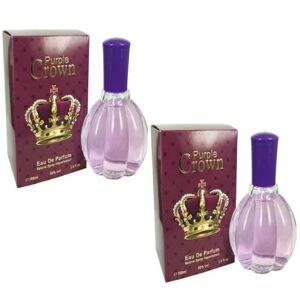Modaleo - Women Perfume Eau de Spray for Her Women’s Fragrance EDP EDT 100ml / Gift Wrap Pack (2 x Purple Crown Perfume for Women)