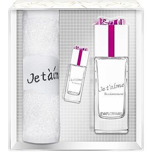 EVAFLORPARIS Je T'Aime Passionément Gift Box Eau De Parfum 100 ml + Miniature 7.5 ml + Hand Towel Set Women Spray For Her Women Perfume