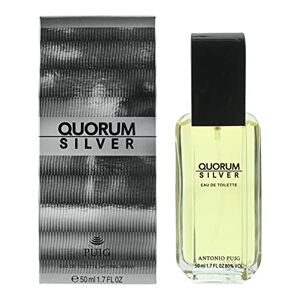 Antonio Puig Quorum Silver Eau de Toilette Spray, 50 ml