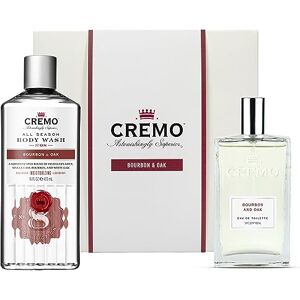 CREMO - Bourbon & Oak Gift Set for Men - Eau de toilette 100ml and Body Wash 473ml - Spicy fragrance