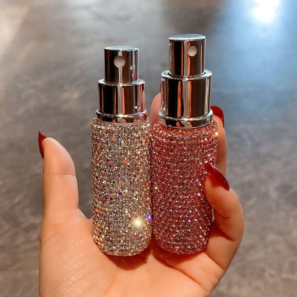 Dajiazhenji Mini Diamond-encrusted Perfume Bottle Luxury Refillable Spray Bottle Fragrance Dispenser   Women