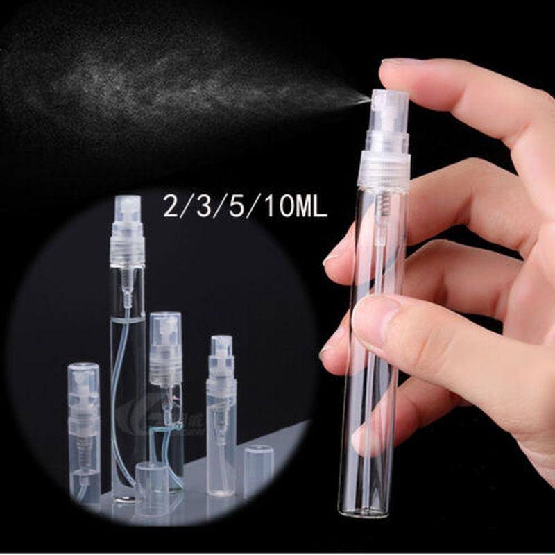 beauty&makeup&nail 5PCS Mini Cute Atomizer Pump Glass Refillable Perfume Spray Empty Bottle