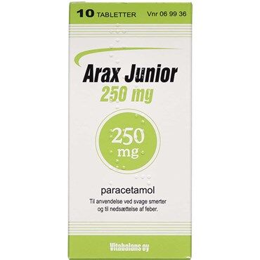 vitabalans Arax Junior 250 mg 10 stk Tabletter