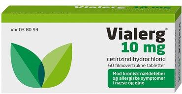 Orifarm generics Vialerg 10 mg 60 stk Filmovertrukne tabletter