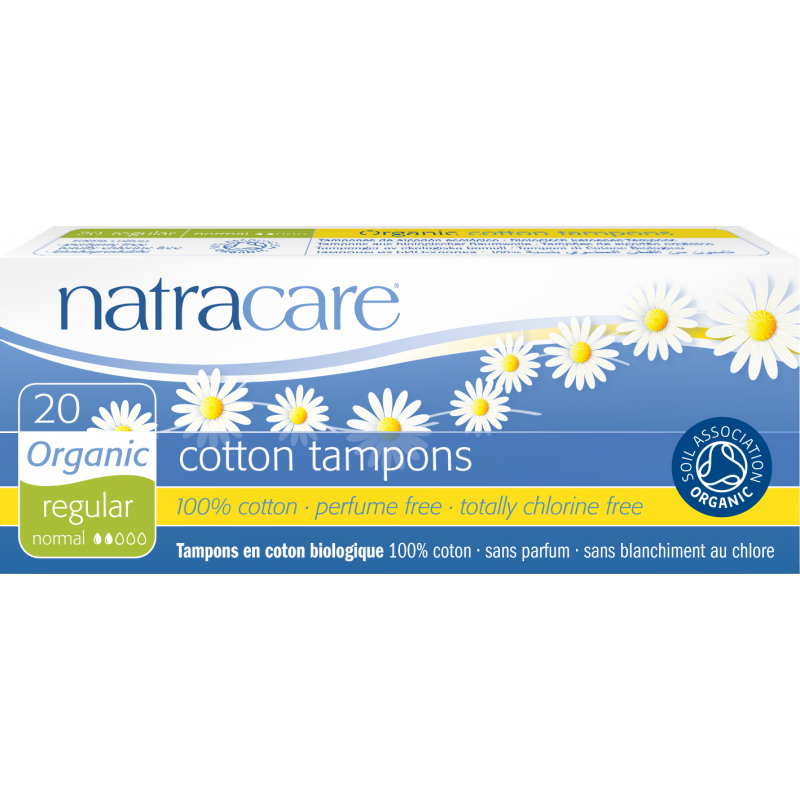 Organic Cotton Tampons Regular 20 stk Tamponer