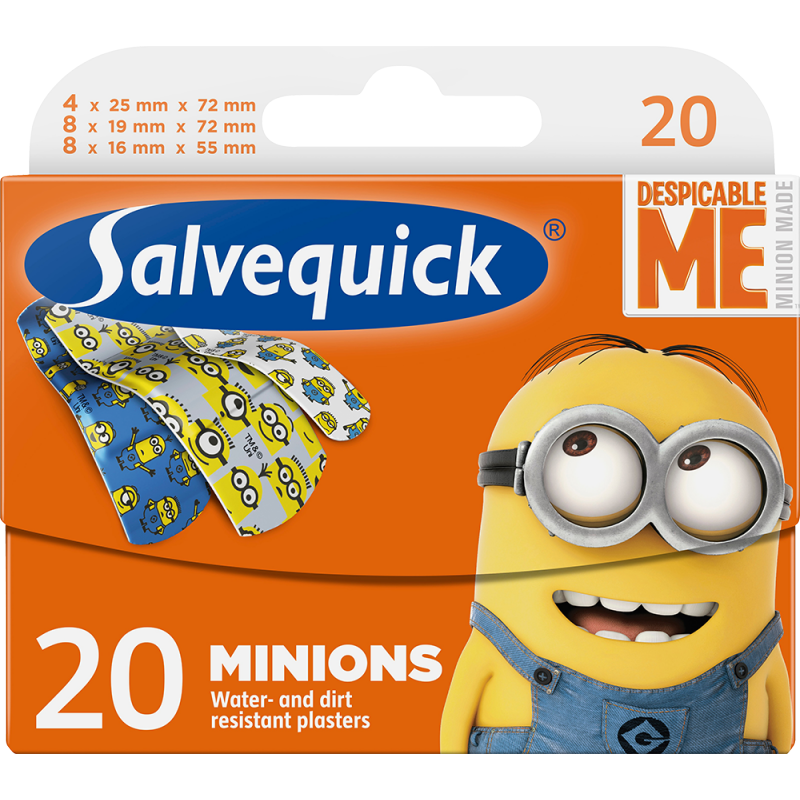 Salvequick Minions Band Aids 20 kpl Laastarit