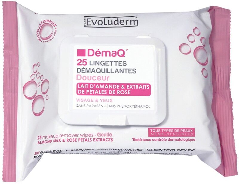 Evoluderm Make Up Remover All Skin Types Puhdistuliinat 25 kpl Puhdistusliinat