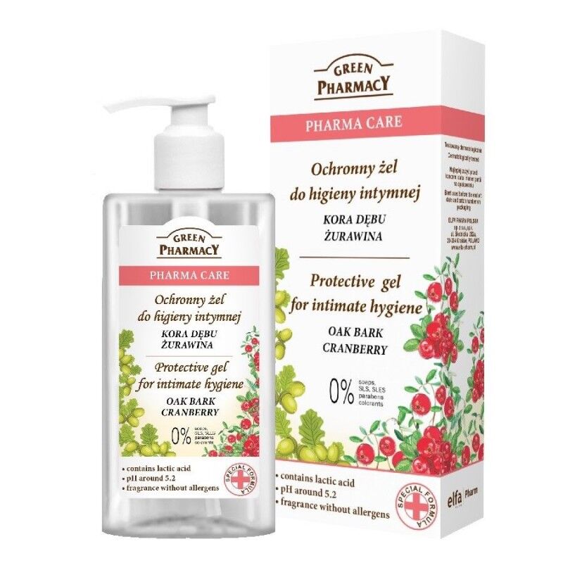 Green Pharmacy Oak Bark &amp; Cranberry Intimate Gel 300 ml Intiimihoito