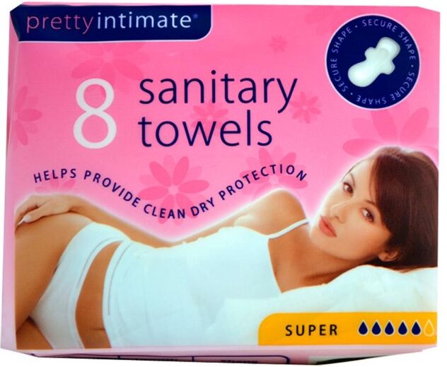 Pretty Intimate Sanitary Towels Super 8 kpl Terveyssiteet