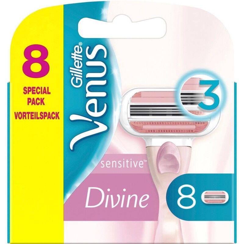 Gillette Venus Divine Sensitive Blades 8 st Scheermesjes