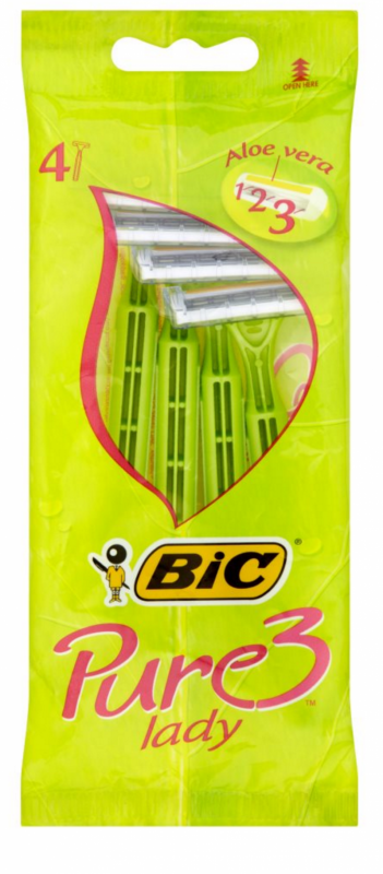 Bic Pure 3 Lady Disposable Razors 4 st Scheermesje