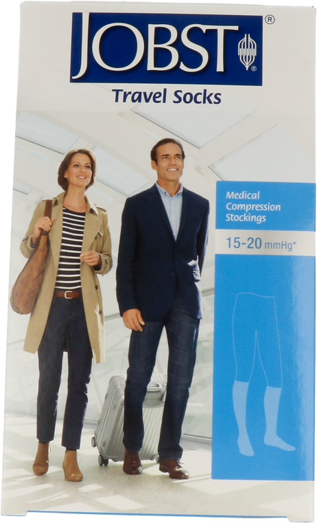 Jobst Travel Socks Zwart 37-38