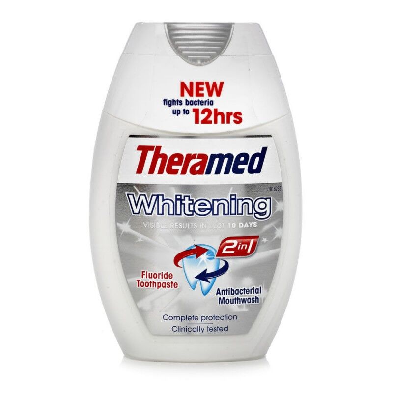 Theramed 2in1 Whitening Tannkrem & Munnskyll 75 ml Tannkrem